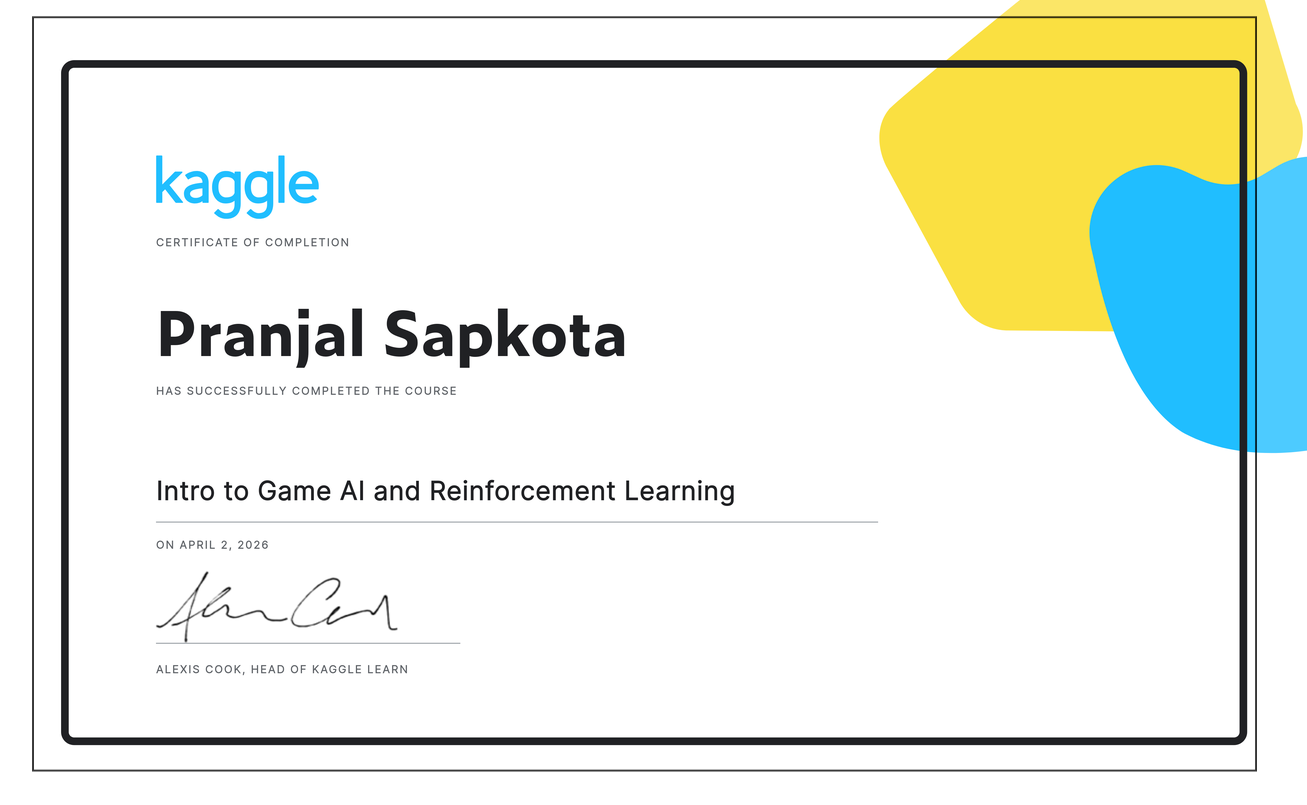 Intro to Game AI and Reinforcement Learning.